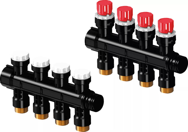 Uponor Vario PLUS Verteiler mit Ventil LS 4X 3/4 Euro, 1030581