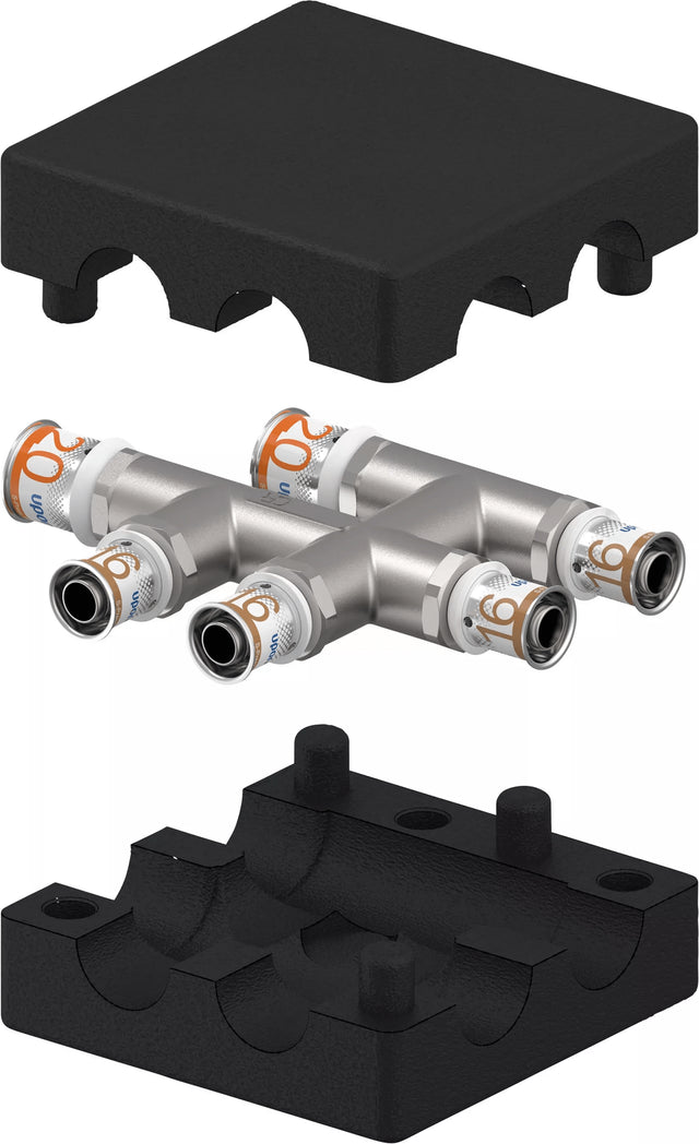 Uponor S-Press PLUS HK-X-Fitting mit Dämmbox insulated 20-16-16, 1070690