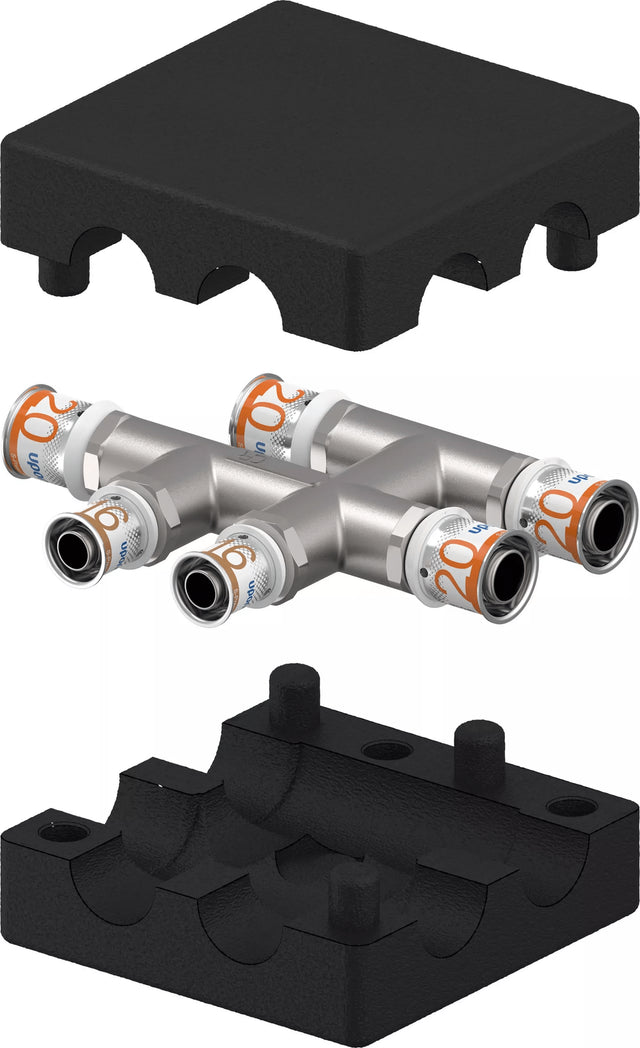 Uponor S-Press PLUS HK-X-Fitting mit Dämmbox insulated 20-16-20, 1070691