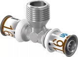 Uponor S-Press PLUS T-Stück mit Aussengewinder 16-R1/2"MT-16, 1070592