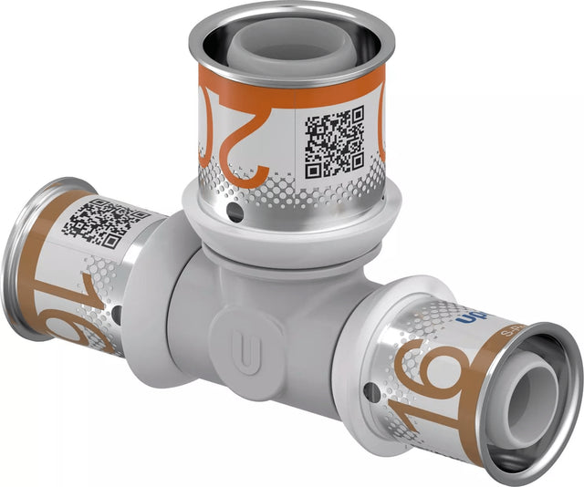 Uponor S-Press PLUS T-Stück reduziert PPSU 16-20-16, 1039948