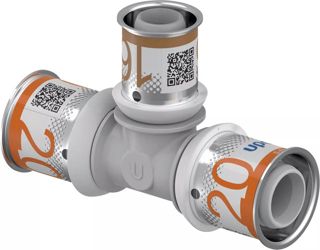Uponor S-Press PLUS T-Stück reduziert PPSU 20-16-20, 1039950