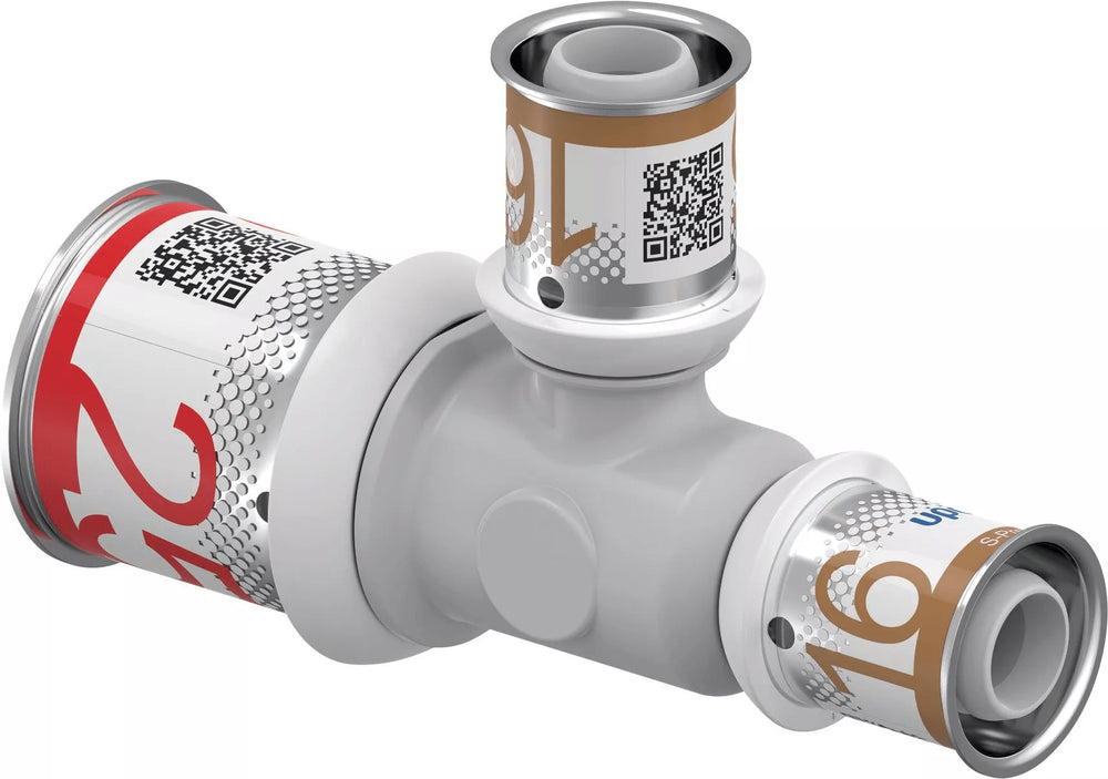 Uponor S-Press PLUS T-Stück reduziert PPSU 25-16-16, 1039953