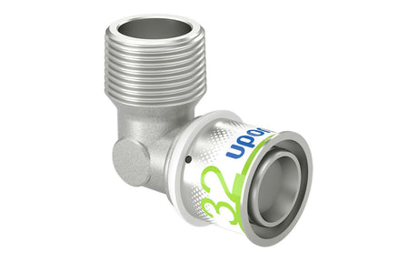 Uponor S-Press PLUS Winkelnippel 32-R1"MT, 1070537