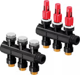Uponor Vario PLUS Verteiler mit Durchflussmesser FM 3X 3/4 Euro, 1030583