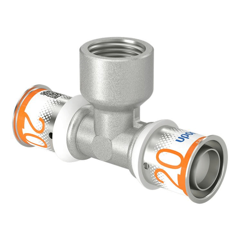 Uponor S-Press PLUS T-Stück mit Innengewinde 20-Rp1/2"FT-20, 1070596