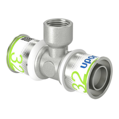 Uponor S-Press PLUS T-Stück mit Innengewinde 32-Rp1/2"FT-32, 1070600
