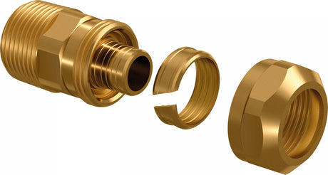 Uponor Ecoflex Übergangsnippel PN10 20x2,8-3/4", 1091505