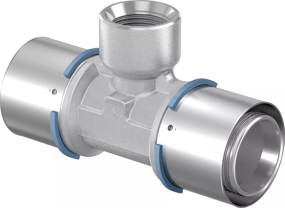 Uponor S-Press T-Stück mit Innengewinde 50-Rp1"FT-50, 1046929