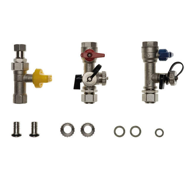 Brötje Absperr-Set Gas/Hzg. - Durchgangsform DN 15/20, 970136