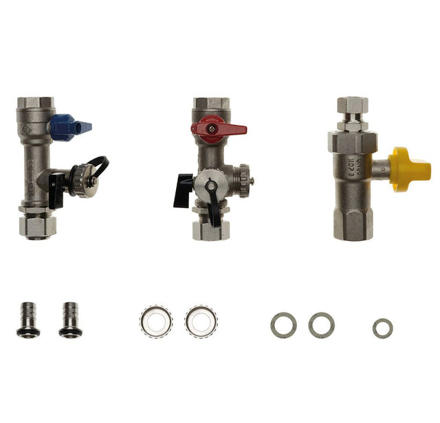 Brötje Absperr-Set Gas/Hzg. – Durchgangsform ADH 3/4 Zoll, 970143