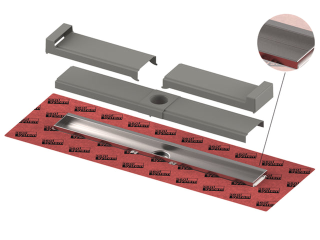 TECE TECEdrainline-Evo, Duschrinne, mit Wandfliesenauflage, 700 mm, 600703