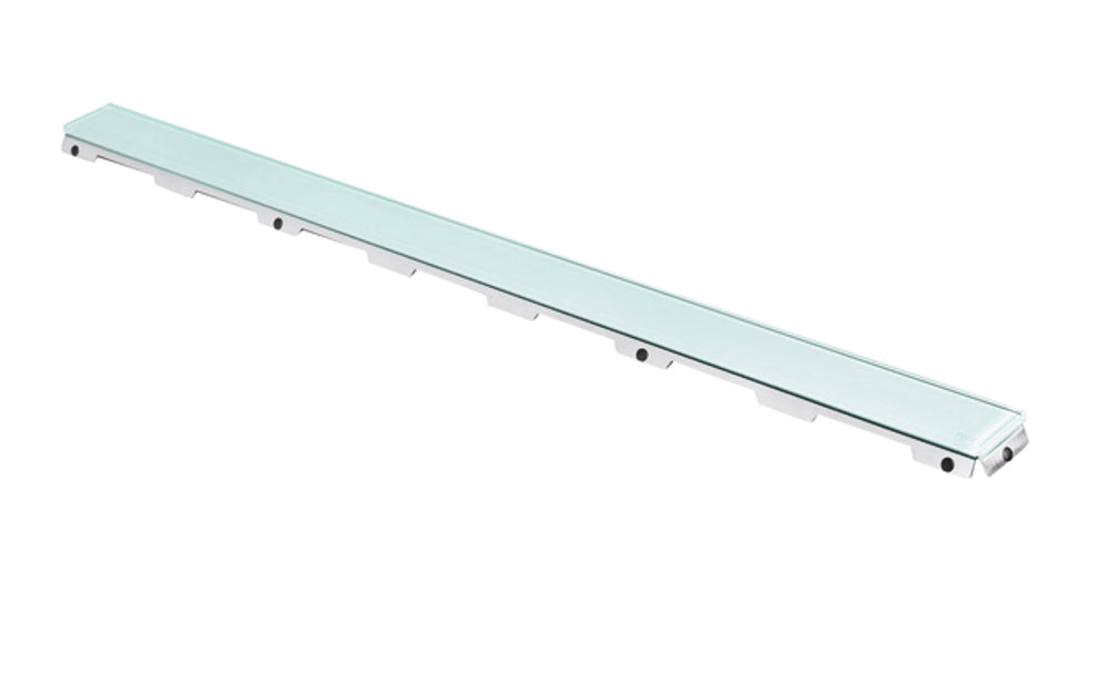 TECE TECEdrainline Glasabdeckung grün 900 mm Edelstahl poliert, gerade, 600990