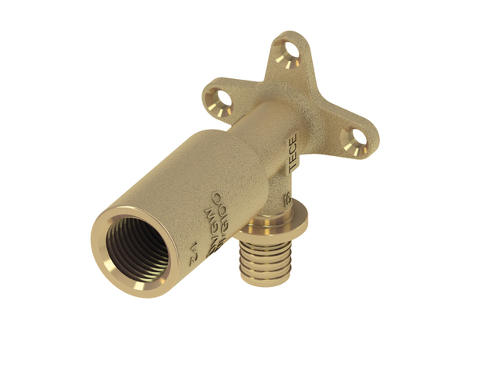 TECE TECEflex Wandscheibe lang Dimension 16 x 1/2, Siliziumbronze, 708614