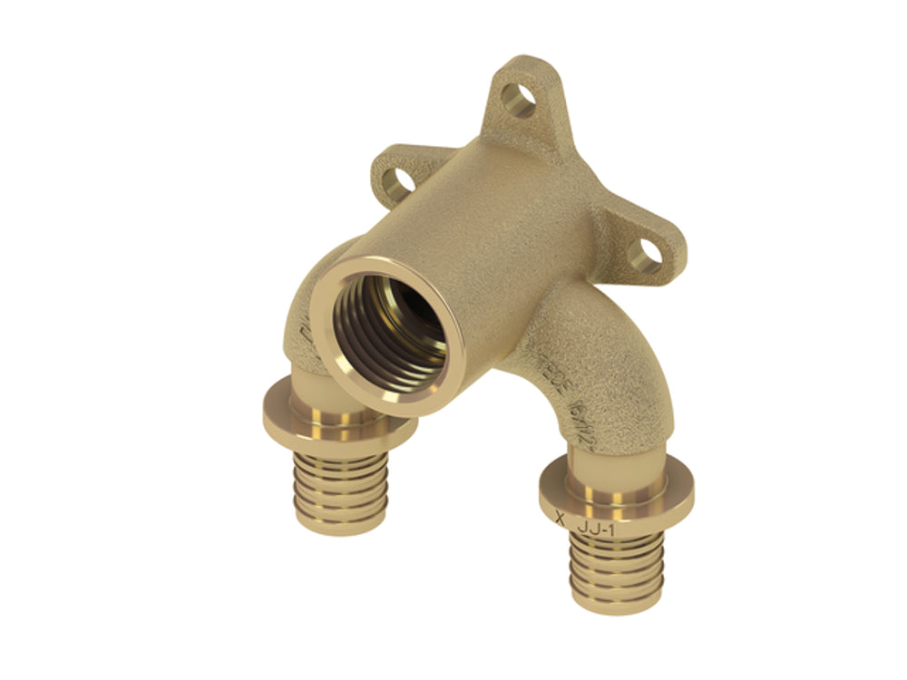 TECE TECEflex U-Doppelwandscheibe druckverlustoptimiert Dimension 16 x Rp 1/2 x 16, Siliziumbronze, 708625