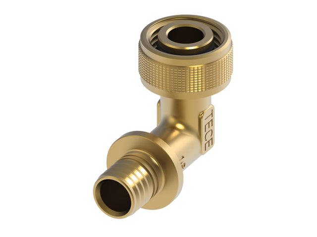 TECE TECEflex Schnelladapter Winkel 90 Dimension 16 x 1/2, Siliziumbronze, 708631