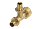 TECE TECEflex Schnelladapter T-Stück Durchgang Dimension 16 x 16 x 1/2, Siliziumbronze, 708632