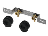 TECE TECEflex Montageeinheit 153 mit Wandscheiben, Dimension 16 x Rp 1/2, Si-Bronze mit Schalldämmboxen speziell für die Verwendung der Seal System Dichthülse, 720567
