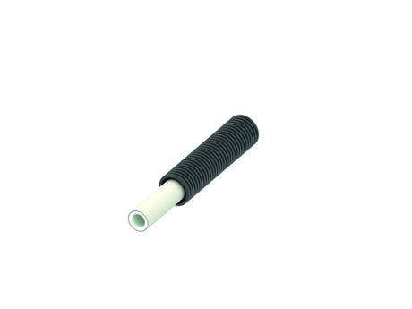 TECE TECEflex Mehrschichtverbundrohr PE-Xc/Al/PE-RT im Wellschutzrohr, schwarz, Dim. 14, Rolle 75 m, 731014