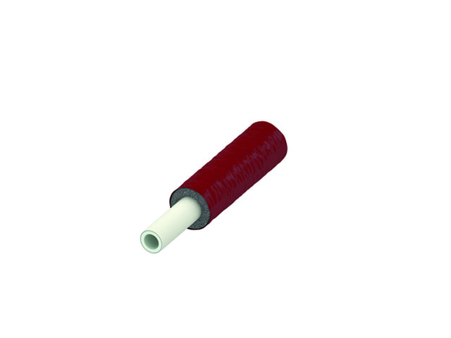 TECE TECEflex Verbundrohr PE-Xc/Al/PE-RT, rot vorgedämmt, Dim 16 RS 6 mm, 731116