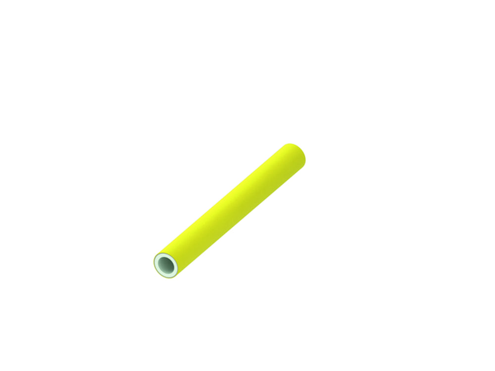 TECE TECEflex Verbundrohr PE-Xc/Al/PE-RT Gas gelb, Dimension 25, Stange 5 m, 732425