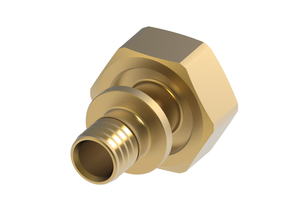 TECE TECEflex Eurokonusverschraubung 3/4 Dimension 20 mit Flex Pressanschluss Standard Messing, 763620