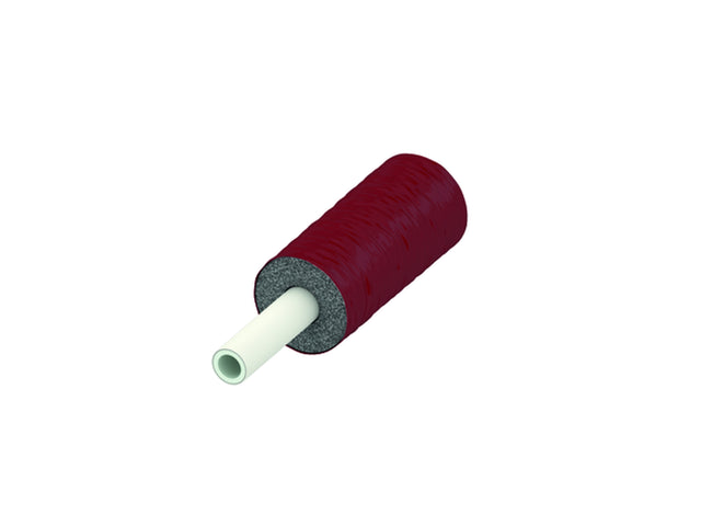 TECE TECElogo Mehrschichtverbundrohr PE-RT/Al/PE-RT vorgedämmt, 13 mm Dämmung, rot, Dim. 20, 8702220