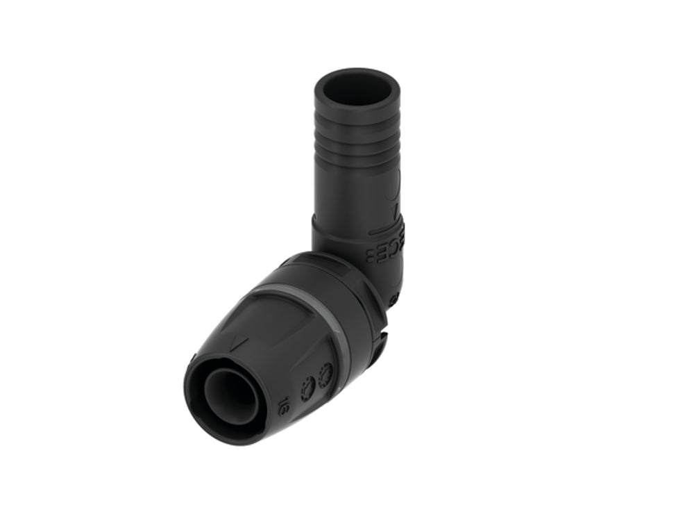 TECE TECElogo-Push Einsteckwinkel 90 Grad Dimension 25 x 25, PPSU, 8711125