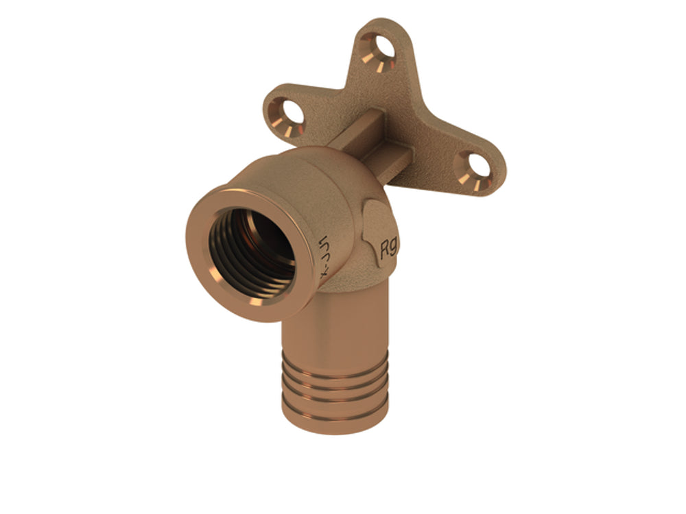 TECE TECElogo-Push Universal-Wandscheibe Dimension 20 x Rp 1/2, Rotguss/Si-Bronze, 8723003