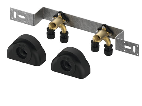 TECE TECElogo-Ax Montageeinheit 150 mm mit U-Doppelwandscheibe Dimension 16 x Rp 1/2, Si-Bronze, 8804004