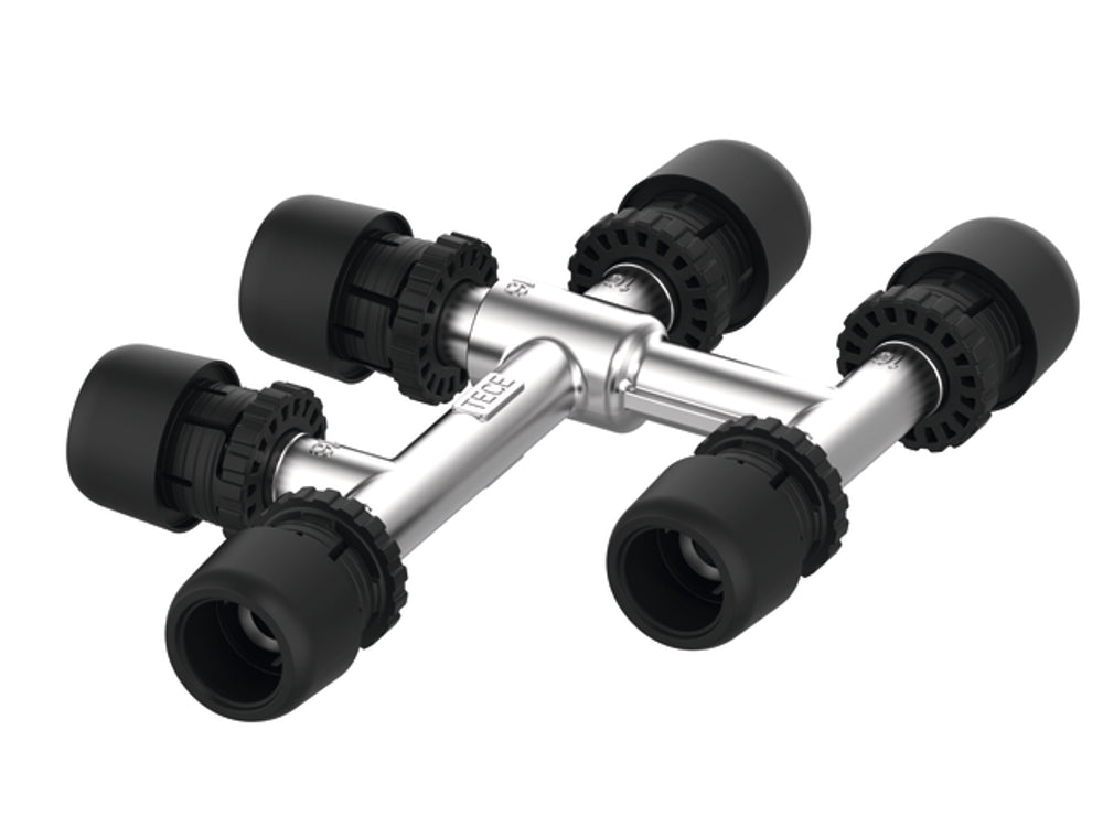 TECE TECElogo-Ax Kreuzungsfitting Dimension 20 x 16 x 16, Standard Messing, 8864102