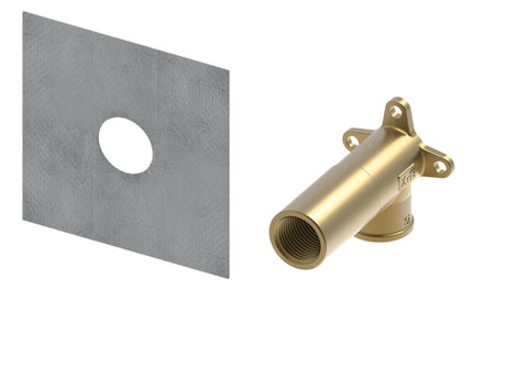 TECE TECEprofil System-Wandscheibe 1/2 x 1/2 lange Ausführung, Si-Bronze, 9021017
