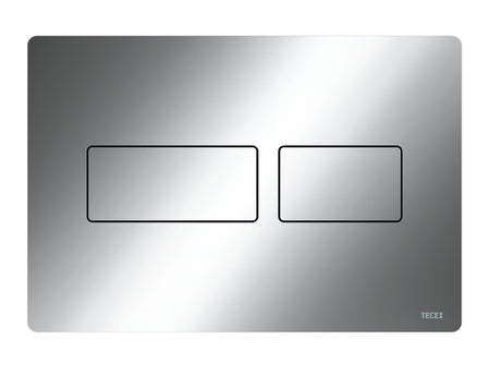 TECE TECEsolid WC-Betätigungsplatte Chrom glänzend für Zweimengentechnik, 9240431