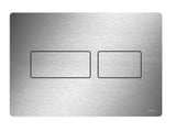 TECE TECEsolid WC-Betätigungsplatte Edelstahl gebürstet (mit Anti-Fingerprint) für Zweimengentechnik, 9240434
