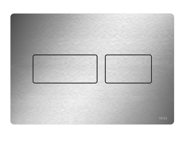 TECE TECEsolid WC-Betätigungsplatte Edelstahl gebürstet (mit Anti-Fingerprint) für Zweimengentechnik, 9240434