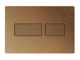 TECE TECEsolid WC-Betätigungsplatte, Bronze gebürstet mit Rautenstruktur, 9240435