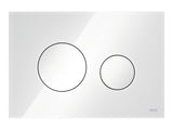 TECE TECEloop WC-Betätigungsplatte Glas weiß Tasten weiß Zweimengentech., 9240650
