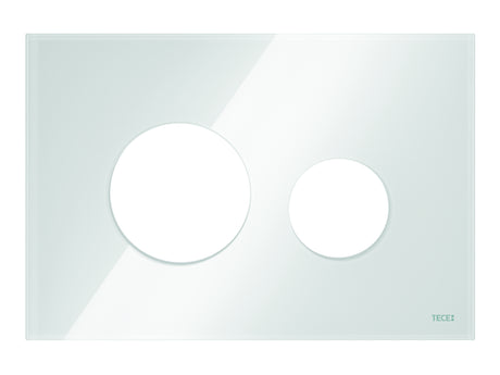 TECE TECEloop Blende für WC-Betätigungsplatte Glas weiß, 9240671