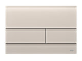 TECE TECEsquare II WC-Betätigungsplatte Zweimengentechnik, Glas sandbeige satiniert, 9240827