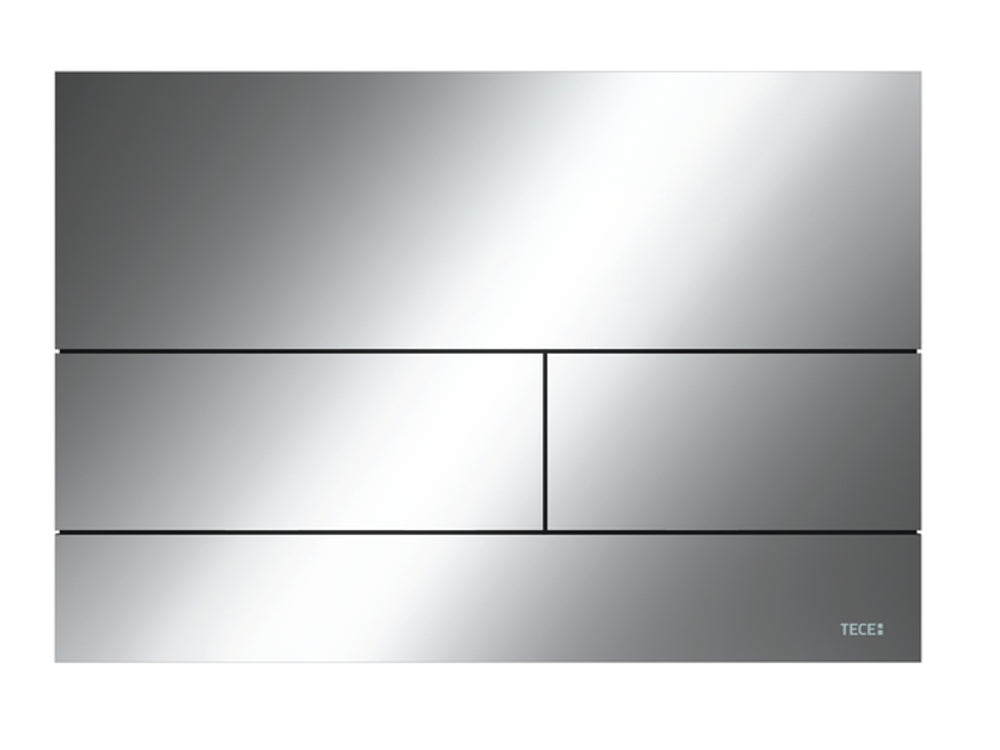 TECE TECEsquare II Metall WC-Betätigungsplatte, Chrom glänzend, Zweimengentechnik, 9240831