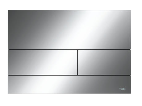TECE TECEsquare II Metall WC-Betätigungsplatte, Chrom glänzend, Zweimengentechnik, 9240831