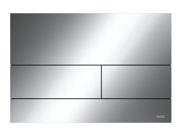 TECE TECEsquare II Metall WC-Betätigungsplatte, Chrom glänzend, Zweimengentechnik, 9240831