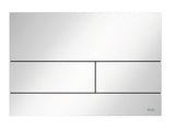 TECE TECEsquare II Metall WC-Betätigungsplatte, Weiß glänzend, Zweimengentechnik, 9240832