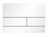 TECE TECEsquare II Metall WC-Betätigungsplatte, Weiß matt, Zweimengentechnik, 9240834