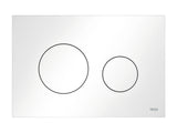 TECE TECEloop WC-Betätigungsplatte Kunststoff für Zweimengentechnik, Weiß, 9240920