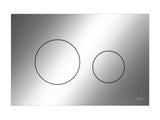 TECE TECEloop WC-Betätigungsplatte Kunststoff für Zweimengentechnik, Chrom glänzend, 9240921