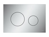 TECE TECEloop WC-Betätigungsplatte Kunststoff für Zweimengentechnik, Chrom matt, 9240922