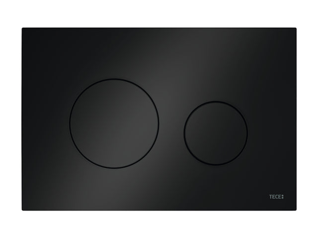 TECE TECEloop WC-Betätigungsplatte Kunststoff für Zweimengentechnik, Schwarz, 9240924