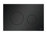 TECE TECEloop WC-Betätigungsplatte Kunststoff für Zweimengentechnik, Schwarz matt, 9240925