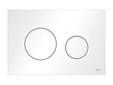 TECE TECEloop WC-Betätigungsplatte Kunststoff für Zweimengentechnik, Weiß matt, 9240926